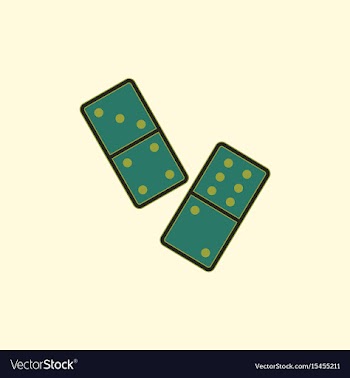Domino pieces vector image