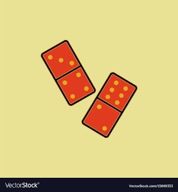 Domino pieces vector image