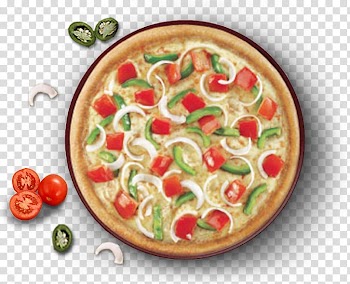 Domino's Pizza Veggie burger Vegetable Restaurant, non-veg food transparent background PNG clipart