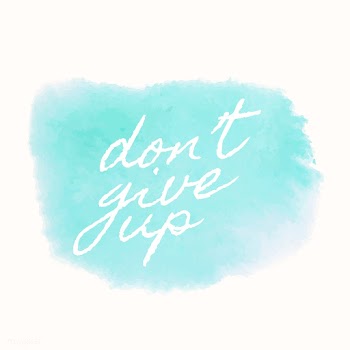 Don't give up watercolor style banner vec.. | Free stock vector - 530657