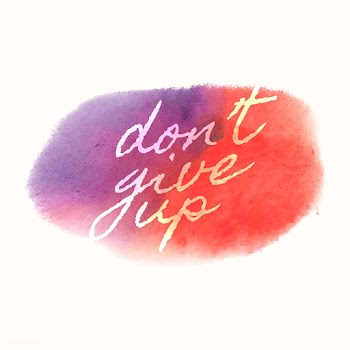 Don't give up watercolor style banner vec.. | Free stock vector - 530678