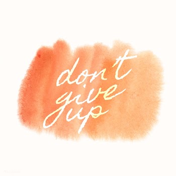 Don't give up watercolor style banner vec.. | Free stock vector - 530707