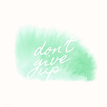 Don't give up watercolor style banner vec.. | Free stock vector - 530736