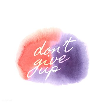 Don't give up watercolor style banner vec.. | Free stock vector - 530741