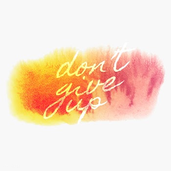 Don't give up watercolor style banner vec.. | Free stock vector - 530746