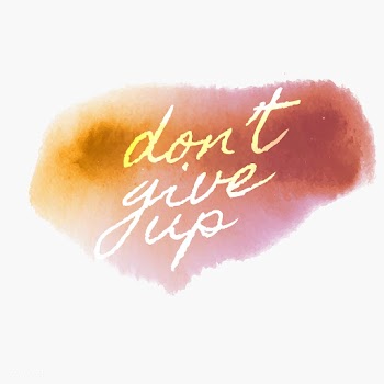 Don't give up watercolor style banner vec.. | Free stock vector - 530790