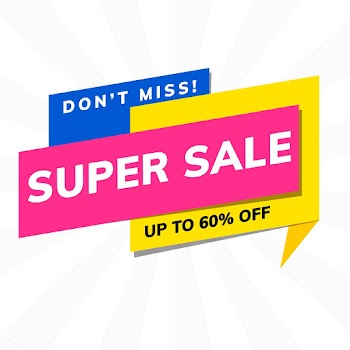 Don't miss super sale up to 80% promotion.. | Free stock vector - 538297