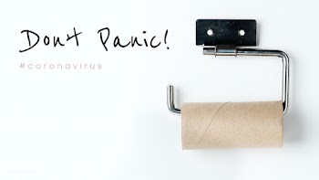 Don't panic during coronavirus outbreak social template mockup | Free  illustration - 2313821