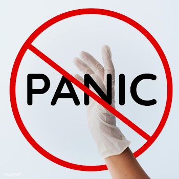 Don't panic during the coronavirus pandemic sign | Free  photo - 2300312