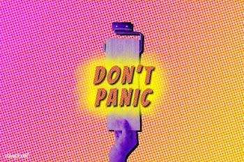 Don't panic stop hoarding toilet tissue during the coronavirus out.. | Free  illustration - 2315960