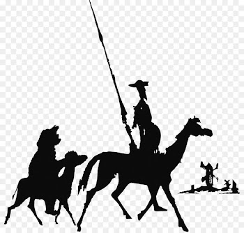 Don Quixote Sancho Panza Illustration Stock photography Alonso Quijano - balck flyer 