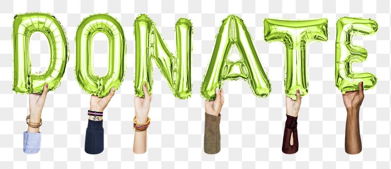 Donate balloon png word sticker, | Free PNG - rawpixel