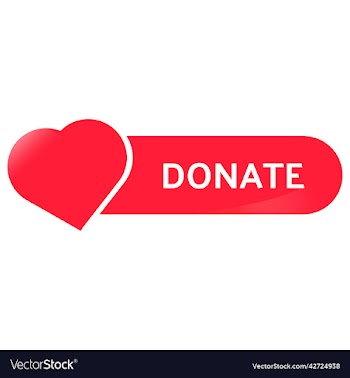 donate button with love red color