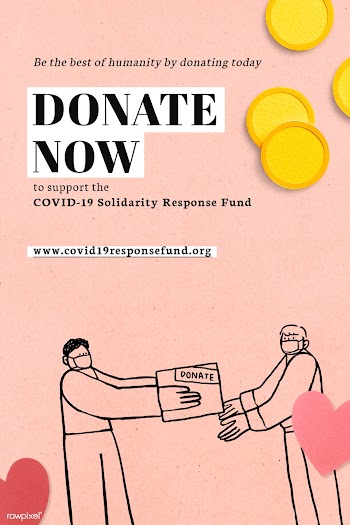 Donate now to support the COVID-19 Solidarity Respones Fund paper craf.. | Free  illustration - 2313977