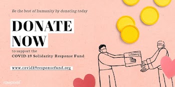 Donate now to support the COVID-19 Solidarity Respones Fund paper craf.. | Free  illustration - 2314362