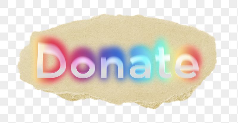 Donate png ripped paper word | Free PNG - rawpixel