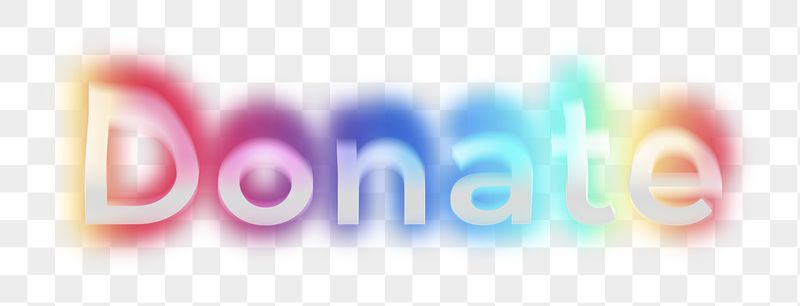 Donate png word sticker, neon | Free PNG - rawpixel