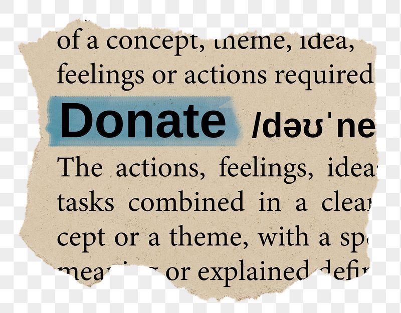 Donate png word sticker, torn | Free PNG - rawpixel