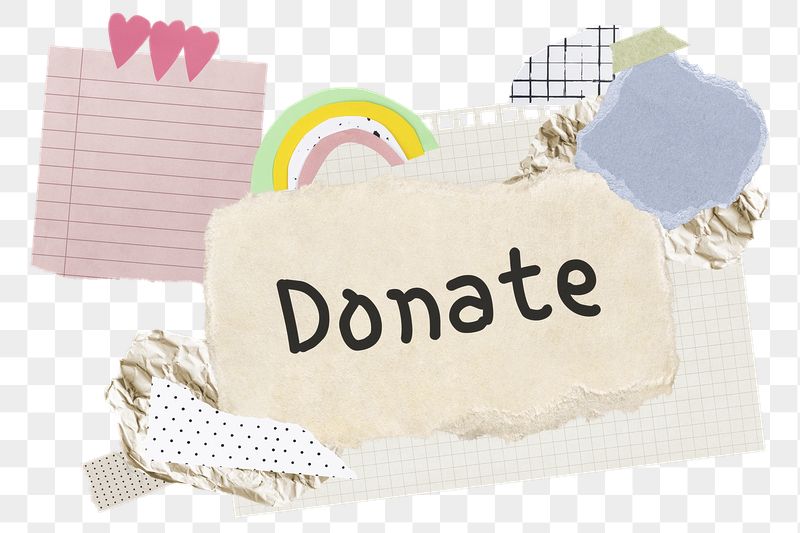 Donate png word sticker typography, | Free PNG - rawpixel
