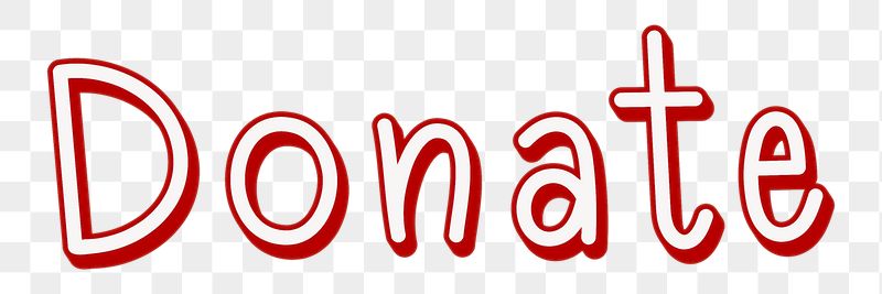 Donate png word sticker typography, | Free PNG - rawpixel