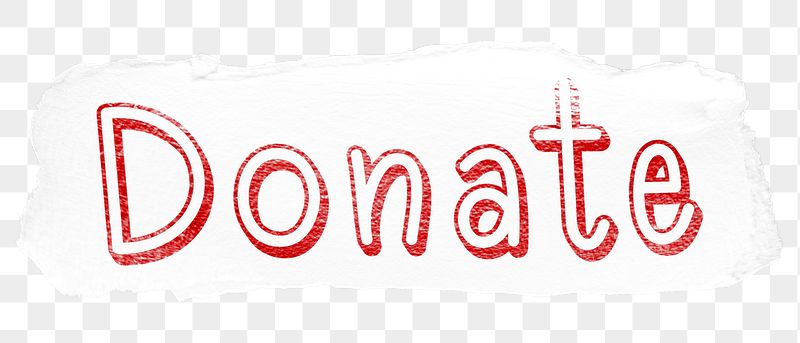 Donate png word sticker typography, | Free PNG - rawpixel