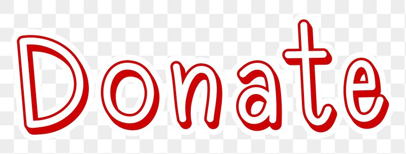 Donate png word sticker typography, | Free PNG - rawpixel