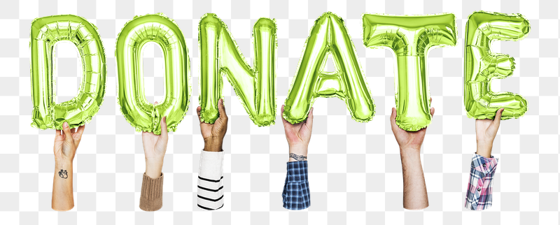 Donate word png, hands holding | Free PNG - rawpixel