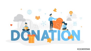 Donation concept illustration