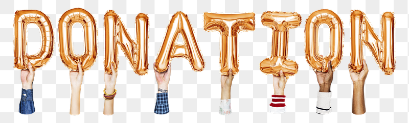 Donation word png, hands holding | Free PNG - rawpixel