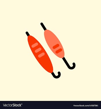Doner kebab on pole vector image