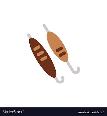 Doner kebab on pole vector image
