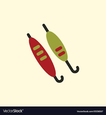 Doner kebab on pole vector image