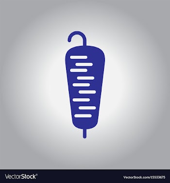 Doner kebab on pole vector image