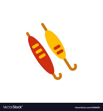 Doner kebab on pole vector image