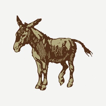 Donkey collage element, animal illustration | Free PSD Illustration - rawpixel