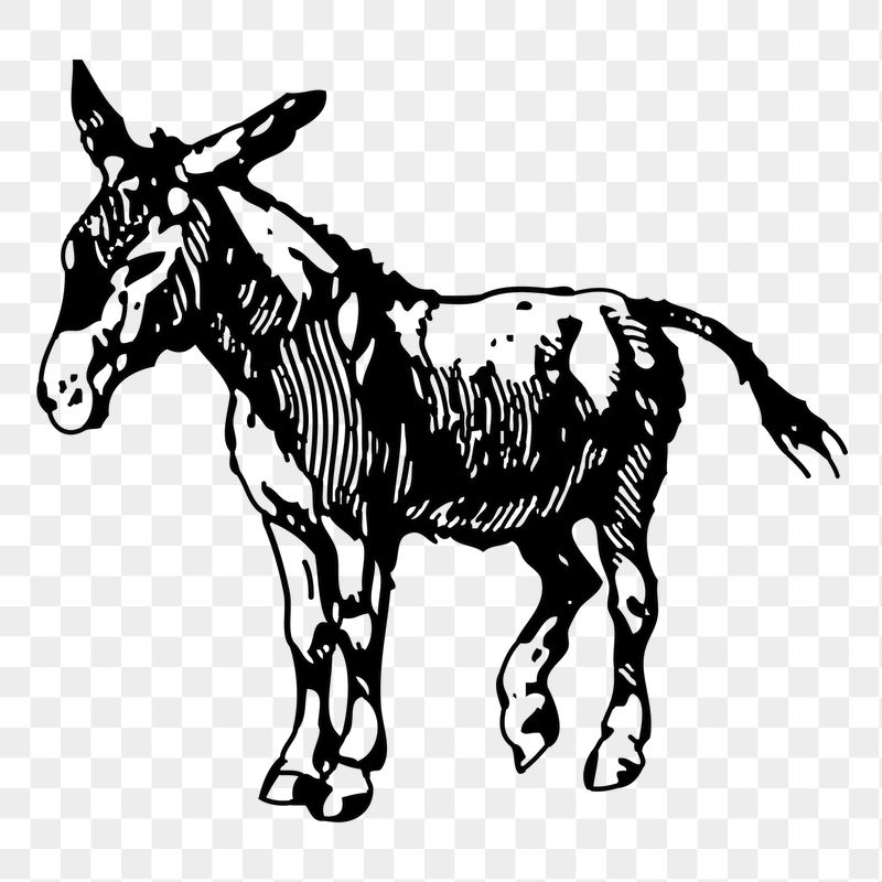 Donkey png sticker illustration, transparent | Free PNG - rawpixel