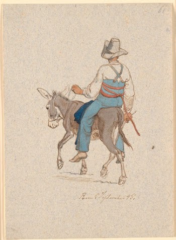Donkey rider seen obliquely from behind by Johan | Free Photo - rawpixel