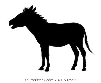 Donkey Silhouette Images, Stock Photos & Vectors | Shutterstock