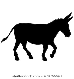 Donkey Silhouette Images, Stock Photos & Vectors | Shutterstock