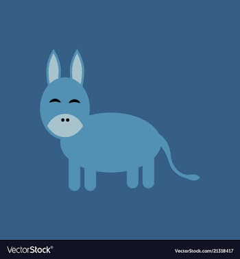 Donkey sketch style hand drawn of beautiful black vector image