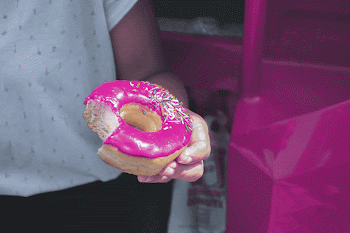 Donut aesthetic background, pink dessert | Free Photo - rawpixel