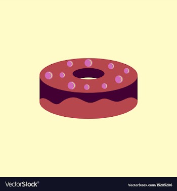 Donut icon vector image