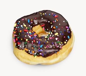 Donut isolated on off white | Free Photo - rawpixel