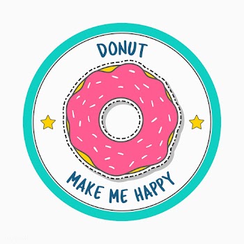 Donut make me happy vector | Free stock vector - 515515