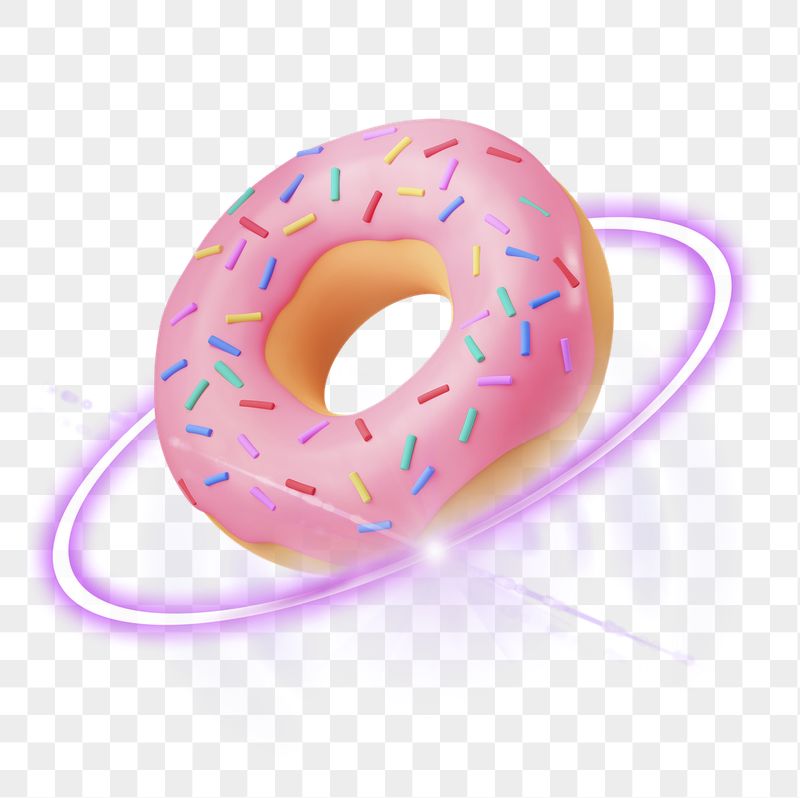 Donut png, 3D digital sticker, | Free PNG - rawpixel