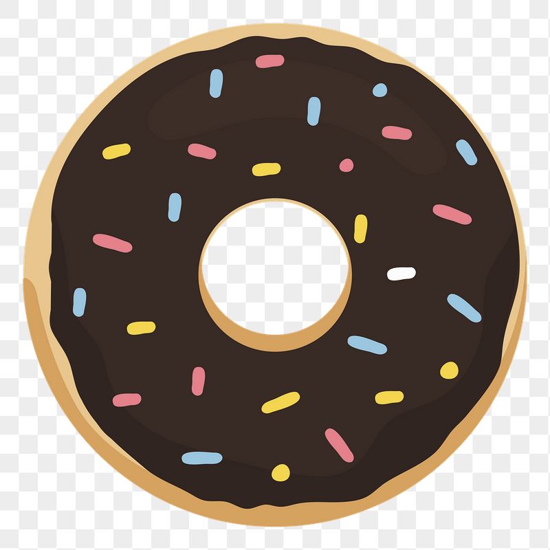 Donut png sticker, cute illustration, | Free PNG Illustration - rawpixel