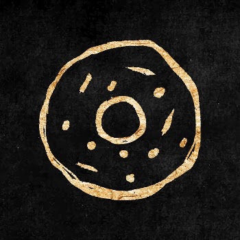 Donut sticker, gold aesthetic doodle | Free Vector Illustration - rawpixel