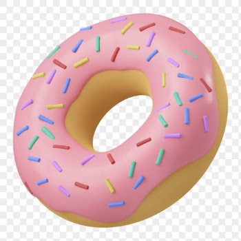 Donut sticker png, 3d food | Free PNG - rawpixel