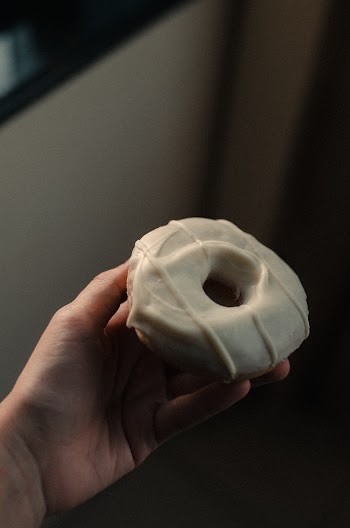 Donut With White Cream on Top