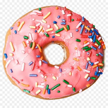 Donuts Frosting & Icing Coffee and doughnuts Clip art - pink donut 